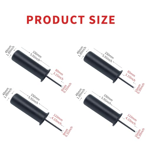 Weight Stack Pin with Spring Clip Collar Weight Stack Extender Pin for Cable Machines and Functional Trainers Commercial Home Gym Accessories (Dia:10mm Length: 110mm) - size: Dia:10mm Length: 110mm