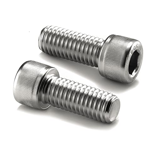 1/4-20 x 1-1/4" Socket Head Cap Screws Bolts, 20Pcs 304 Stainless Steel 18-8, Allen Socket Hex Drive, Full Thread, Bright Finish by SG TZH(with Hex Spanner) - size: 1/4-20 x 1-1/4"