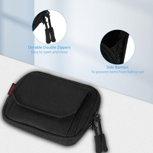 Duty Belt Gloves Pouch, Latex Disposable Glove Holder Zipper Pocket | Convenient Carrier Pockets Waist Bag, For Police Officer Law Enforcement Personnel, For Security Firefighter Professionals