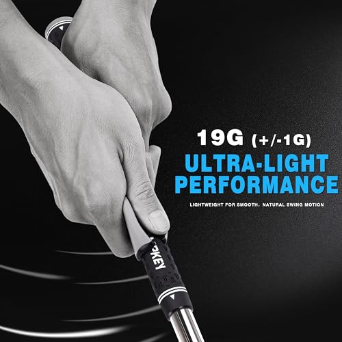 CHAMPKEY Professional Golf Grip Trainer - Perfect Golf Training Aid for Stable Swing and Proper Hand Positioning and Grip-Enhance Grip Strength and Precision (Gray, Jumbo)