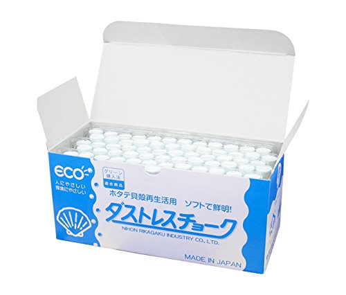 72 Pieces White dustless Chalk - color: White