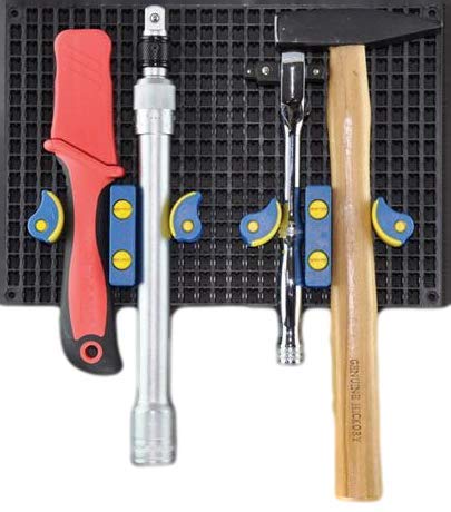 Adjustable Holder - Accessory for Organizer Genie Pegboards to Securely Hold Tools of Any Shape, Size or Contour - style: Adjustable Holder (1 set)