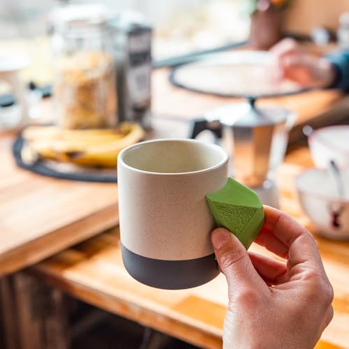 YY Vertical Climbing Mug Evo, Pinch Mug for Rock Climbers and Boulderers, Indoor Bouldering Grip Cup, Unique Gift, Green - style: Indoor vibes - Green