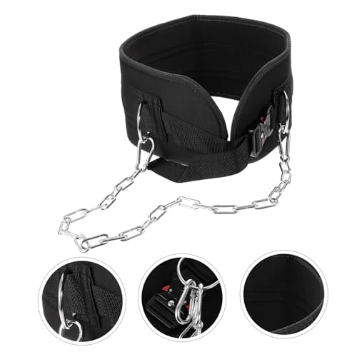 Fitness Weighted Dip Belt Chain for Weightlifting Pull- and Muscle Strengthening for Weightlifting Back Support and Fitness Activities