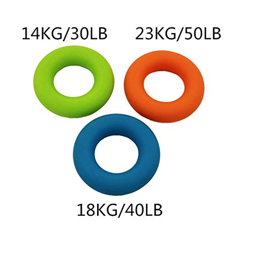 3PCS Finger Stretcher Resistance Bands Strength Trainer for Forearm Exercise Guitar Finger Strengtheners Rock Climbing 6.6 8.8 11 Pounds - color: style 6