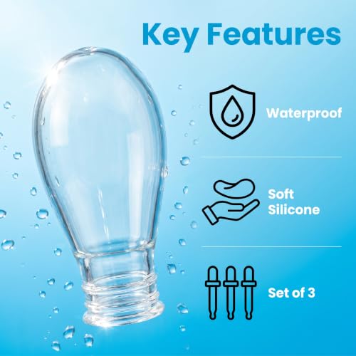 3PCS Waterproof Finger Protector, Silicone Finger Covers for Showering, Leak-Proof Sealed Design, Reusable Finger Sleeve for Wound Protection, Cut Care, Waterproof Bandage Alternative(S) - size: Small