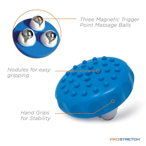 ProStretch Marble Roller, Massage Tool with Magnetic Balls for Acupressure | Portable Handheld Muscle Roller for Muscle Soreness & Deep Tissue Recovery