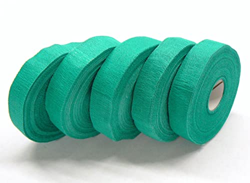 Safety Tape Finger Wrap Adhesive Tape 5 Rolls 3/4” Wide Green Self Adhering Tape Pack of 5