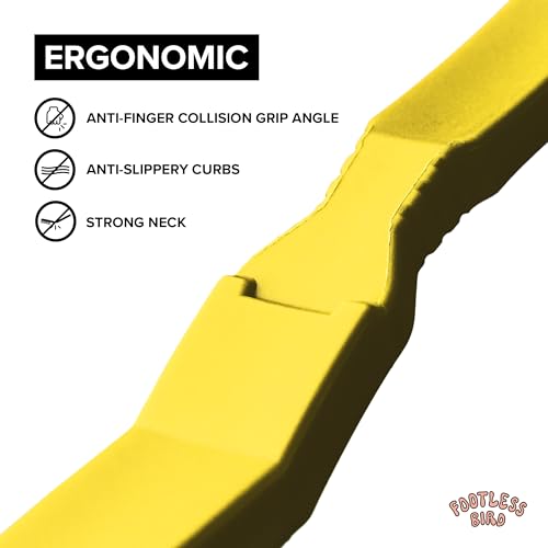 Rock Climbing & Bouldering Brush, Ergonomic, High Density Wild Boar's Thick Hair Bristles, 100% Recyclable, Strong Outdoor & Indoor Free Spiky Ring, Yellow - color: Yellow