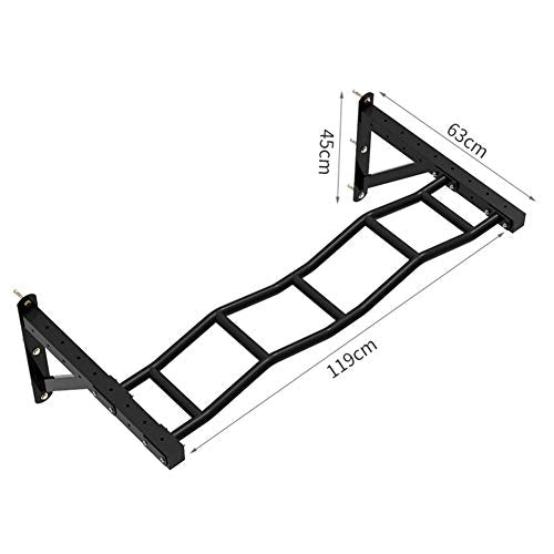 Pull-Up Bars Wall-mounted Chin Up Bar, Steel Horizontal Bar, Adjustable Distance Wall Climbing Frame, 3 Styles, Load 300KG (Size : Style 3) - size: Style 3