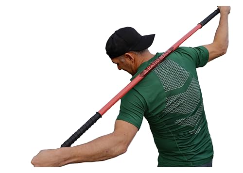 Stretch Stick, flexibility trainer, and mobility aid - color: Forest, size: 54 inches