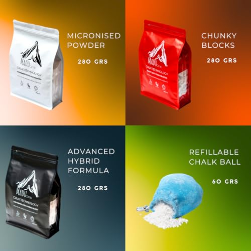 Crux Technology Sports Chalk for Rock Climbing 100% Magnesium Carbonate - style: Chunky Blocks