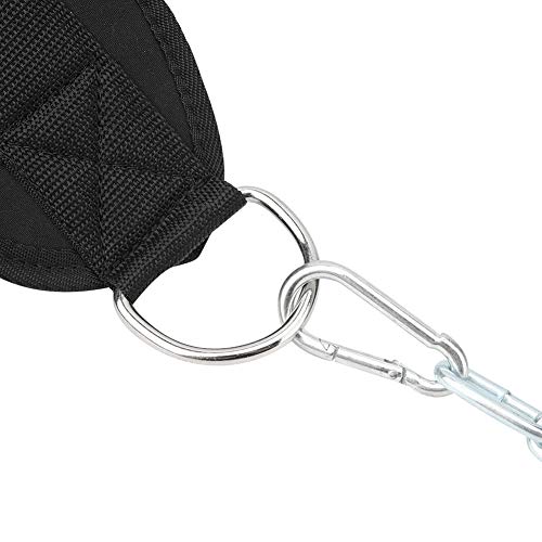 Weighted Dip Belt, Steel Chain Supports 200lbs Dip Belt for Gym Workout Pull Ups Chin Ups Lunges Strength Training