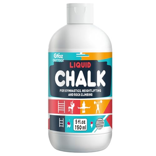 Liquid Chalk 2 oz & 12 oz, Mess-Free Gym Chalk for Lifting | Pro Grade, Quick-Drying Grip for Weightlifting, Gymnastics, Rock Climbing & Dancing - style: 5 oz