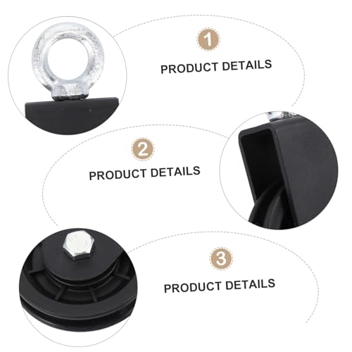 Zerodeko Aluminum Alloy Swivel Groove Wheel Pulley for Strength Training High-Performance Lifting Pulley Bearing Fitness Equipment Accessory for Home Gym