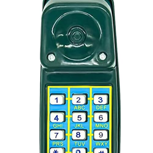 Childrens Playhouse Toy Telephone Outdoor Equipment Pretend Playground Pirate Wheel Game for Educational Gift Children, Green