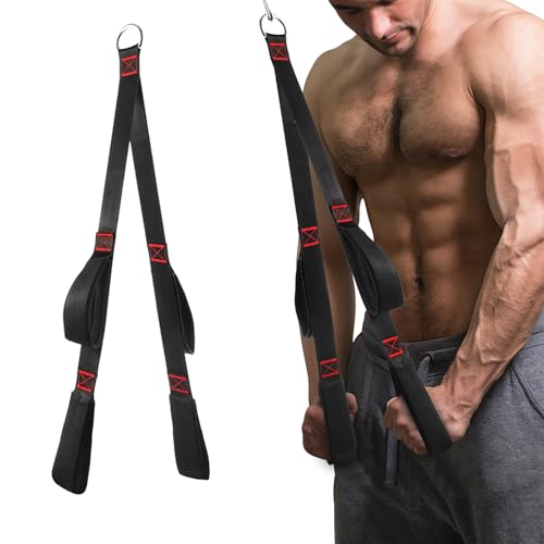 Fitness LAT and Lift Pulley System, Upgraded Weight Cable Pulley LAT Pull Down Machine Attachments Home Gym Training Equipment for Biceps Curl Triceps Forearm - color: Black-LLD