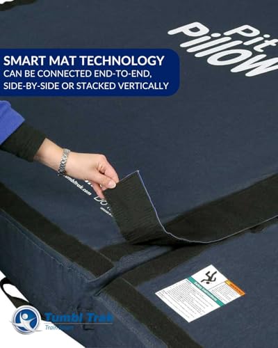 Tumbl Trak Pit Pillow Soft Mat w/Denim Cover - style: 3FT x 4FT x 8IN