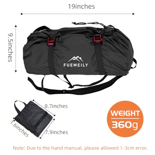 Foldable Rock Climbing Rope Bag, Black | Large Capacity, Folding Rope Storage Backpack, Adjustable Straps Outdoor Climbing Gears - color: 2-black