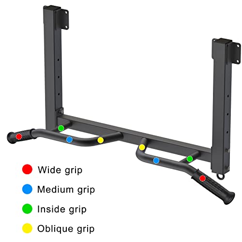 Kipika 32" Ceiling Mounted Pull Up Bar - Heavy Duty, Highly Adjustable, Multifunctional Chin Up Bar - Home Gym System with Punching Bag Hanger and Resistance Bands Training - color: Joist Pull Up Bar