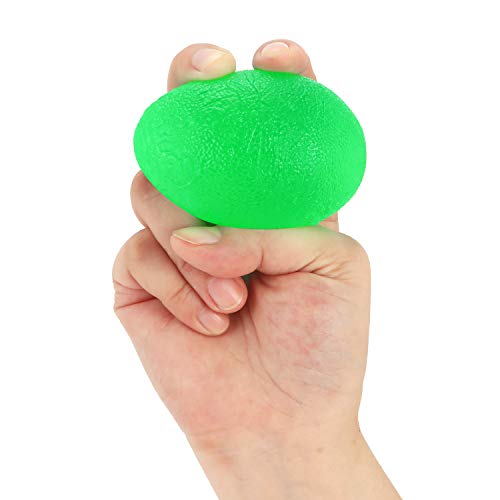 Hand Squeeze Stress Balls Set with Carry Bag 3 Resistance, Finger Wrist Arthritis Therapy Rehab Exerciser, Carpal Tunnel, Stroke Rehabilitation Equipment - color: Orange/Green/Black, size: Large