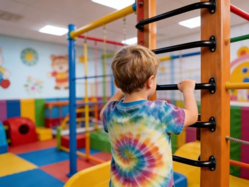 Monkey Bars Indoor Playground Handles 17inch, Heavy Duty Ceiling Grab Bars for Climbing Frames, Wall Ladders, Treehouses and Swing Set Accessories (6-Pack) - color: Black