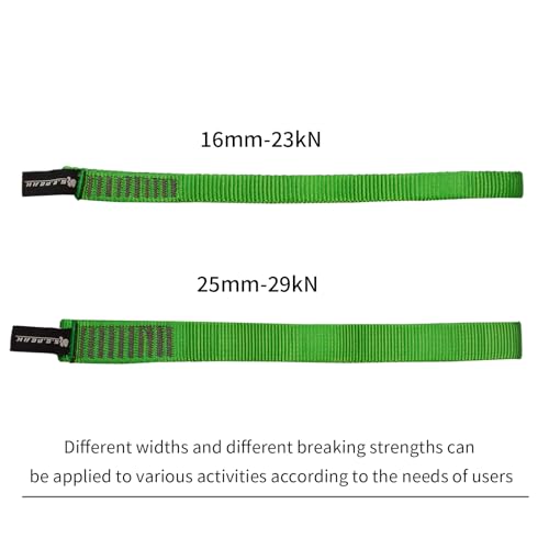 SEPEAK 25mm Nylon Tubular Webbing 1-Inch, 29kN/6520lbs, UIAA Certified Webbing Straps - color: Green, size: 66cm / 26inch | Pack of 1