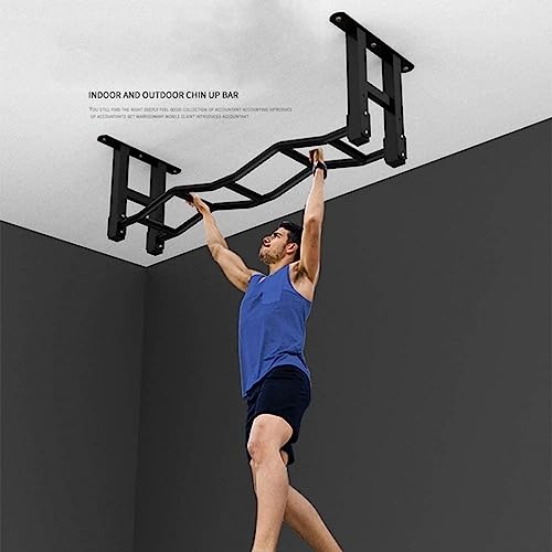 Beam Climbing Frame, Pull-up Bars Wall-Mounted Chin Up Bar, Home Gym Workout Strength Training Equipment, Load 300kg