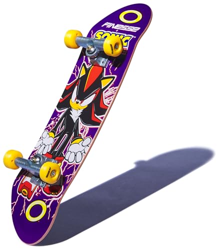 TECH DECK, Finesse X Sonic The Hedgehog Handboard; Authentic Mini Skateboards, Kids Toys for Boys & Girls, Ages 6 and up (Hands Use Only) - style: Finesse x Sonic The Hedgehog
