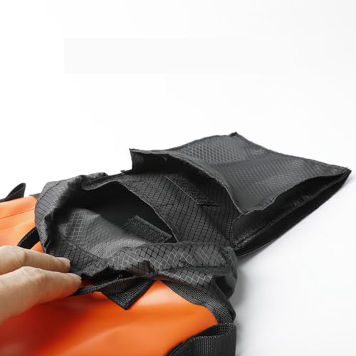 Vaveren Rock Climbing Rope Bag Drawstring Pouch 5L Large Capacity Camping Practical Construction Gardening Rope Organizer, Orange