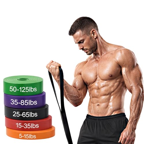Pull Up Assistance Bands Set for Men & Women – Resistance Bands for Workout, Exercise, Body Stretching, Muscle Training, and Physical Therapy