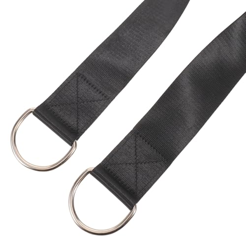 UKCOCO Heavy Duty Nylon Weight Plate Loading Straps with Waist Pressure Dispersing Feature 2pcs for Barbell and Dumbbell for Pullups and Home Gym Workouts