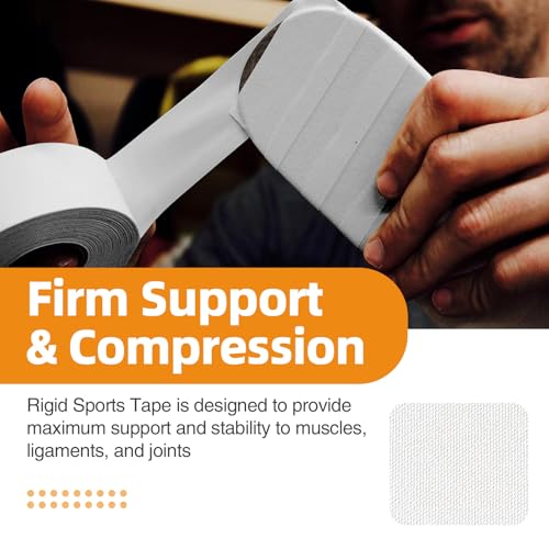 OK TAPE 4 Rolls White Athletic Tape, Sports Tape, Very Strong Easy Tear Wrist Ankle Tape, No Sticky Residue | Athletes, Medical, Athletic Trainers- 1.5inch x 15yards - color: White-4 Rolls, size: 15 yards