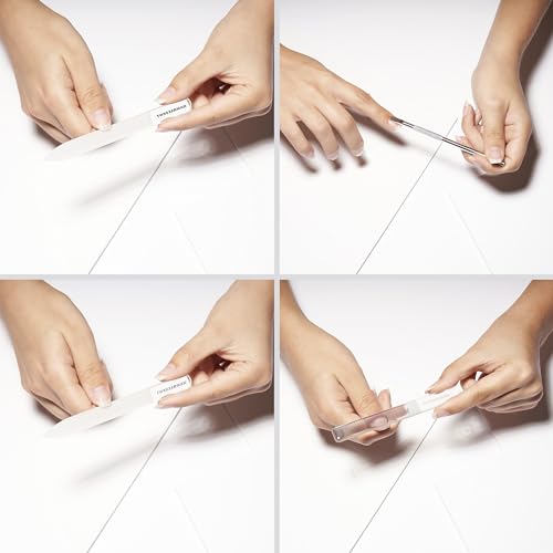 Tweezerman Glass Manicure Set-Clipper, Cuticle Pusher, Glass File, Buffer - style: MANICURE SET