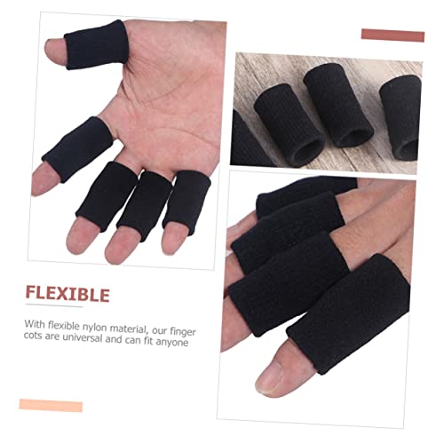 30pcs Nonslip Finger Protective Covers Elastic Finger Sleeves for Sports Volleyball and Exercise Material for Injury Prevention and Comfort