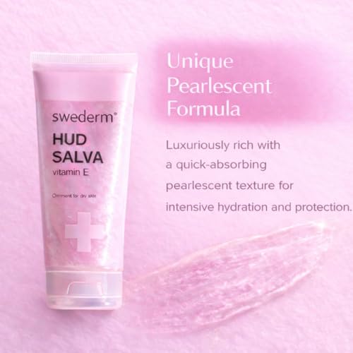 swederm Hudsalva Skin Moisturizer with Vitamin E, Shea Butter, 1,69 fl oz | dry skin remedy, glycerin, shea butter, allantoin, elbows, cracked heels, Scandinavian quality, travel essentials - size: 1.69 Fl Oz (Pack of 1)