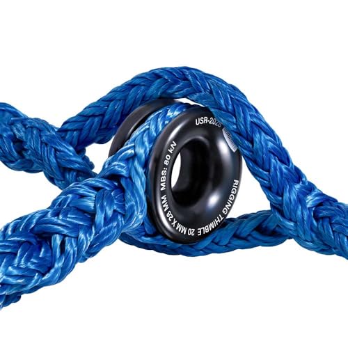 Pelican Rope Arborist Sling, USA Made 5/8" Adjustable Rigging Block Sling with Aluminum Ring - Single-Head, 14,800 LBS MBS / 1,480 LBS WLL, 12 Strand Green Polyester, Tree Climbing Gear, 15 FT - style: Single-Head | 5/8" - 15 FT