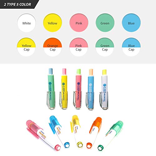 Hagoromo Chalk Holder with Magnet Attached [Blue Cap and Chalk] - color: Blue, style: Cap