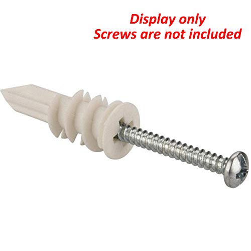 Wideskall® Self Drilling Drywall Nylon Anchors Fit #6 - #8 Fastener Screws (Pack of 48) - style: Pack of 48