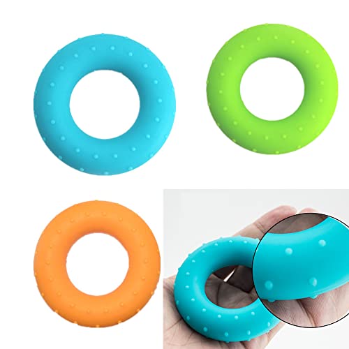 3 Resistance Levels Hand Grip Strengthener, Grip Strength Trainer | Finger Exerciser, Forearm Exerciser Trainer Workout Equipment for Stress Relief