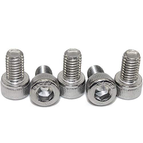 Fullerkreg M6-1.0 x 16MM Socket Head Cap Screws, Allen Socket Drive, Din 912, AISI 304 Stainless Steel (18-8), 20 PCS - size: M6-1.0 x 16MM