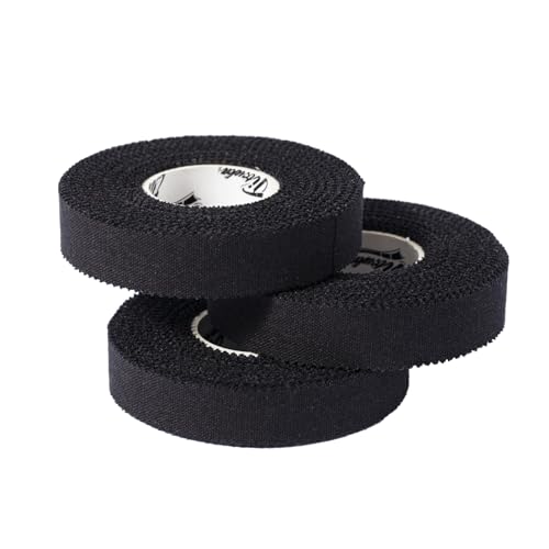 Jiu Jitsu Tape - Strong Athletic Finger Tape, 1/2" x 32.8' - Protect Fingers and Toes in MMA, Judo, Wrestling, Martial Arts, Rock Climbing - color: B: Black