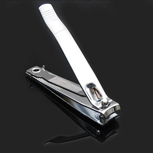 3-Pack Nail Clippers Set for Fingernails & Thick Toenails, Sharp Stainless Steel Nail Cutter Kit with Nail File, Heavy Duty Toenail Clippers for Men, Women, Seniors, Travel Grooming Set (A)