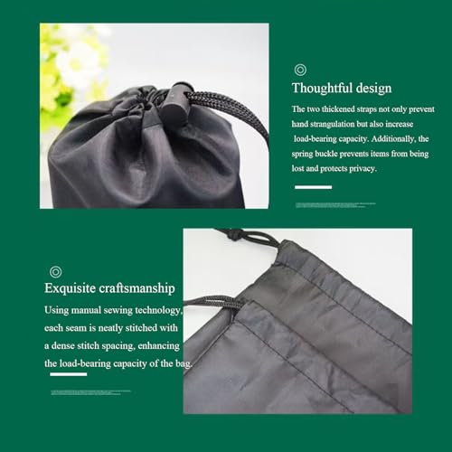 6-Pack Nylon Drawstring Bags with Toggle Closure - Multi-Size Cinch Sack Set for Travel Luggage Organization, Gym Gear, Shoe Storage, and Folding Blind Cane Pouch - Ditty Bags (5 x 7 Inch) - size: 5 x 7 Inch