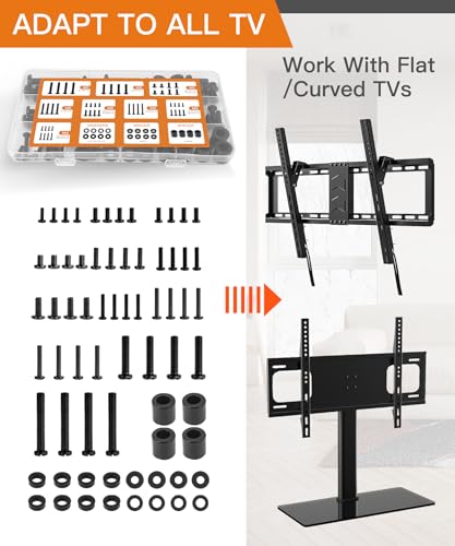 Universal TV Mounting Hardware Screw Kit Set with Box | M4 M5 M6 M8 Screws and Washers Spacers, Replacement Screws for TV VESA Mounting, Fits Most TV / Monitor up to 80 inch