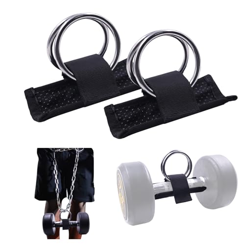 J Bryant Loading Dumbbells Strap for Dip Belt Squat Pull-up,Load Dumbbells Kettlebells on Barbells Weightlifting Accessory - size: 2 pieces L