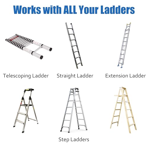 TRUSOON Ladder Pulley Hoist, Self-Locking Ceiling Lift System, 10-18 ft | Self-locking mechanism, holds up to 100 lbs, fits ladders kayaks bikes & more, all hardware included, easy solo operation