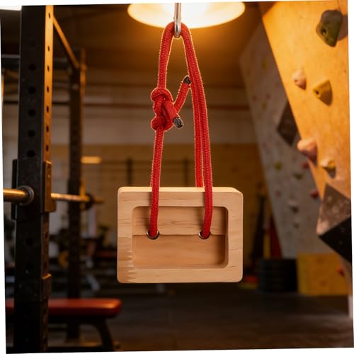 Veemoon 2pcs Portable Wooden Hangboard Rock Climbing Fingerboard for Climbers Climbing Training Equipment Indoor and Outdoor Bouldering Grip Strength