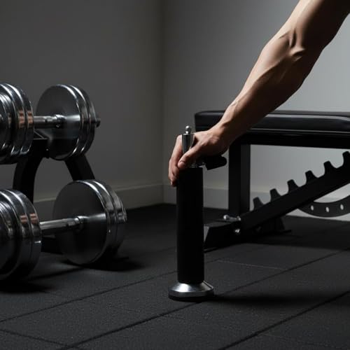 predolo Wrestling Training Pin Solid Steel Construction Dumbbell Plate Loading Pin Heavy Duty Grip Strength for Bodybuilders