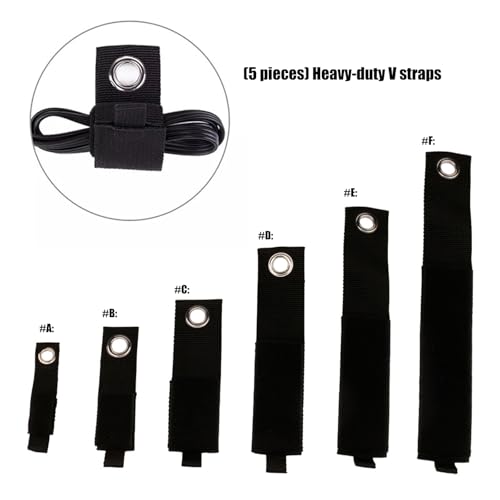 Fastening Strap Adventure Gear Fastener Suitable for Camping with Strong Nylon Texture and Easy Setups for Camping Securing During Hiking with Adjustable Hook - color: 50x508mm